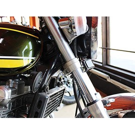 Doremi Collection 30057 Fork Cover Emblem Zephyr 1100 KAWASAKI Capital Letter Mounting Stays Included Black