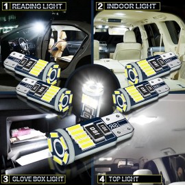 CHUSYYRAY LED Interior Lights Bulbs Fit Toyota Tacoma Tundra 4Runner RAV4 Hilux Corolla