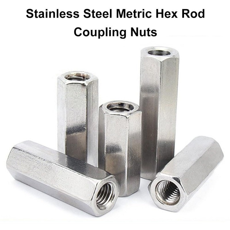 M14 x 2-Pitch x 40mm Long 304 Stainless Steel Hex