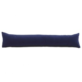 Classic Home Store Royal Blue Velvet Draught Excluder French Patio Door Extra Long Soft Cotton Draft Stopper (3ft)