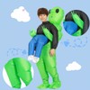 REKUCCI Alien Kigurumi Cosplay Costume, For Adults, Children, Inflatable, Christmas,