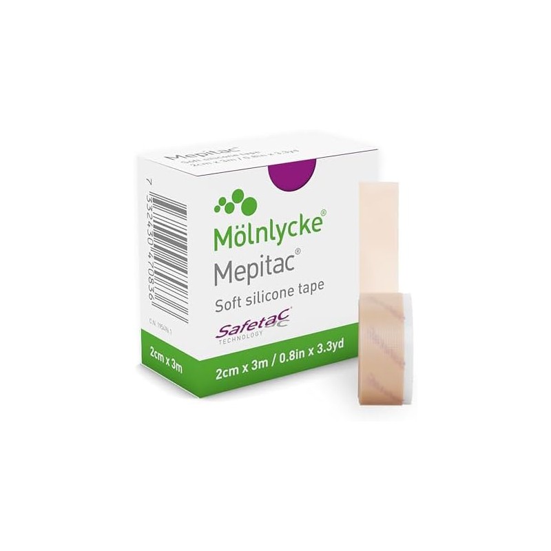 Mepitac 2 cm x 3 m Cinta De Silicona Para