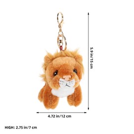 LIFKOME Plush Keychain, Cute, Stylish, Lion Pendant, Wallet Charm, Lion Plush, Keyring, Backpack Charm Decoration, Accessory, orange