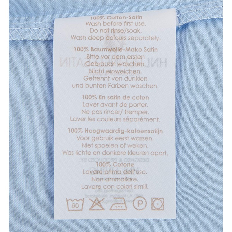 Heckett Lane Pillow Case, Cotton, Arctic Ice, 80 x 80