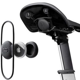 Bone Airtag Bike Mount Strap, Hidden Bicycle Seatpost Mount Bike Airtag Holder Compatible with Airtags, Anti-Theft Air tag GPS Tracker for Mountain & Road Bikes - 2 Pack (Airtag Not Included) (2)