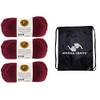 Lion Brand Touch of Alpaca Crimson 674-138 (3-Skeins - Same