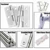 YOBOKO 3 Pcs Stainless Steel Anti Rust Door Hinges with