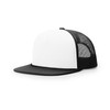 Richardson 5 Panel 113 Foamie Hat - White/Black