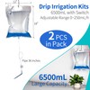2PCS Extra Large 6500ML Drip Irrigation Bag with 0-250ML Per