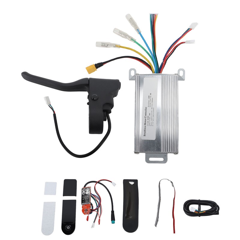 36V 350W Electric Scooter Controller Dashboard Panel Brake Lever Kit