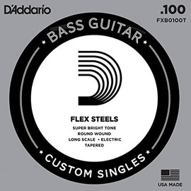 D'Addario FXB100T FlexSteels Single String for Bass Guitar