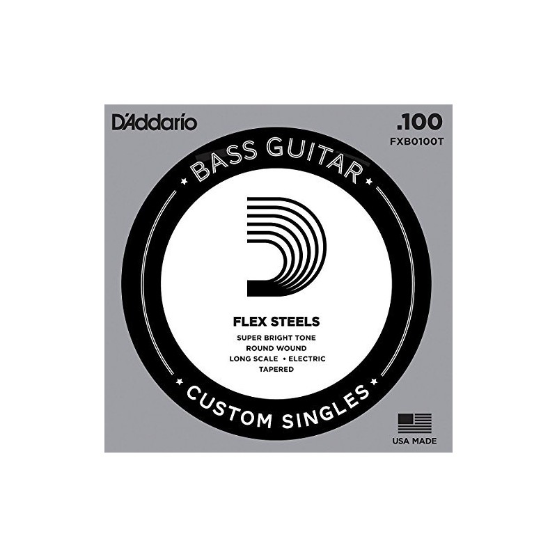 D'Addario FXB100T FlexSteels Single String for Bass Guitar