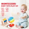 Montessori Baby Toys Play Kit Montessori Mirror Peekaboo Knob Puzzle,