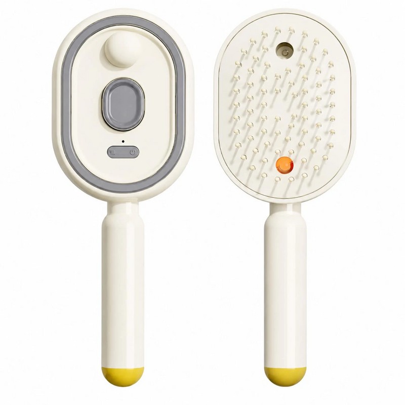 Rechargeable Water Spray Hair Brush for Women – USB-C Detangling
