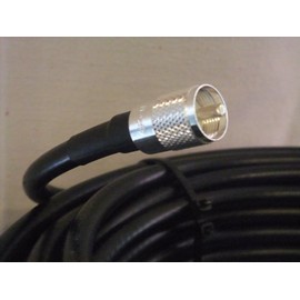 MPD Digital 50 Ft Roll of RG-213/U Super Low-Loss Double Shielded Coax Cable with PL-259 Connectors (TM) Magnet Included with Each Order