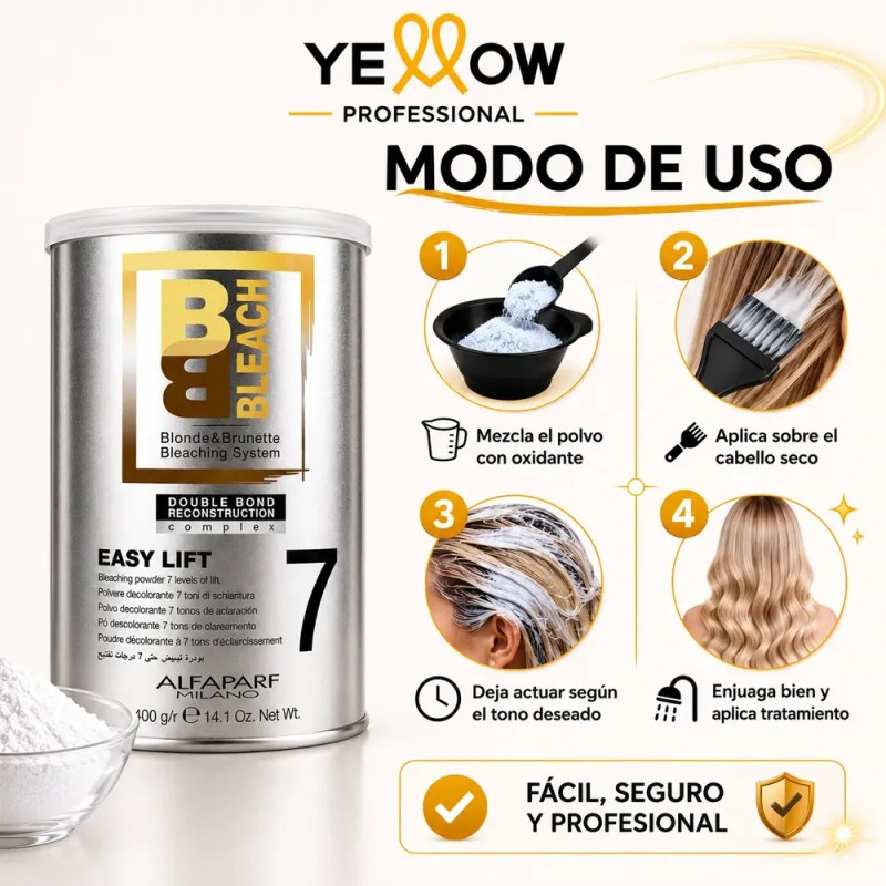 Alfaparf Bb Bleach Easy Lift 7 Decolorante Profesional 400g
