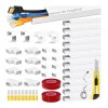 10m Canaleta Pvc Para Cable 10x20mm X 100cm 10pzs Y 20 Codos Blanco