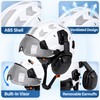 Safety Helmet with Built-In Visor & Removable Earmuffs – Style
