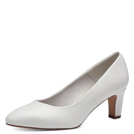 Tamaris Women's 1-22419-41 Court Shoes, Matte white