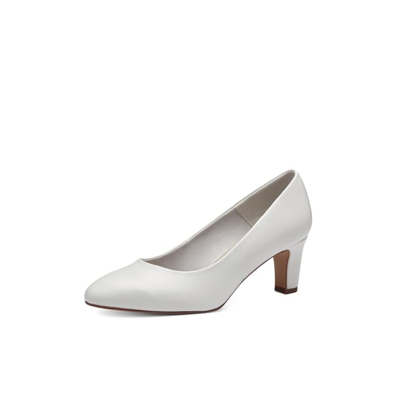 Tamaris Women's 1-22419-41 Court Shoes, Matte white