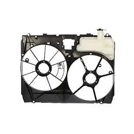 Marketplace Auto Parts Front Radiator Coolant Overflow Expansion Tank and Fan Shroud Assembly with Cap - Compatible with 2004-2005 Toyota Sienna 3.3L V6 (To 6/05/2005)