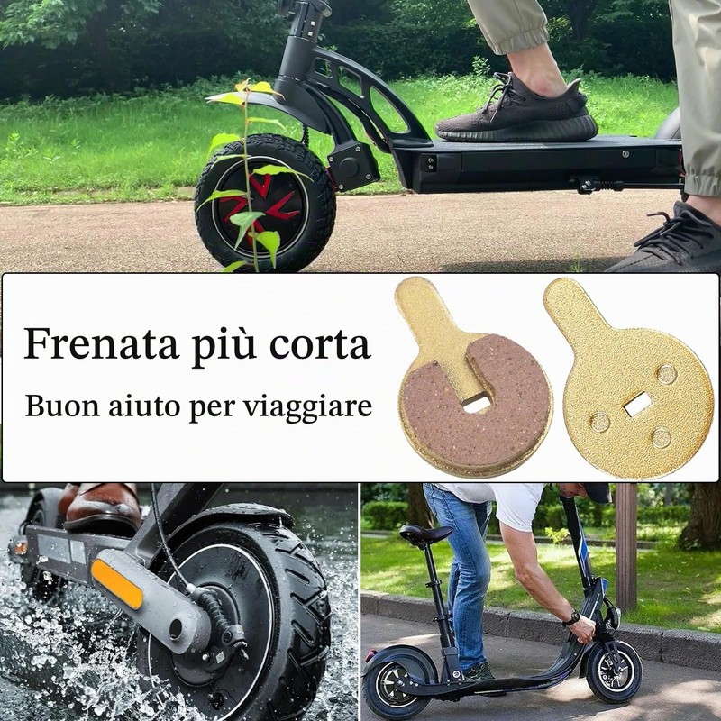 2 Paia Pastiglia Freno in Sinterizzazione, Leggere, a Basso Rumore