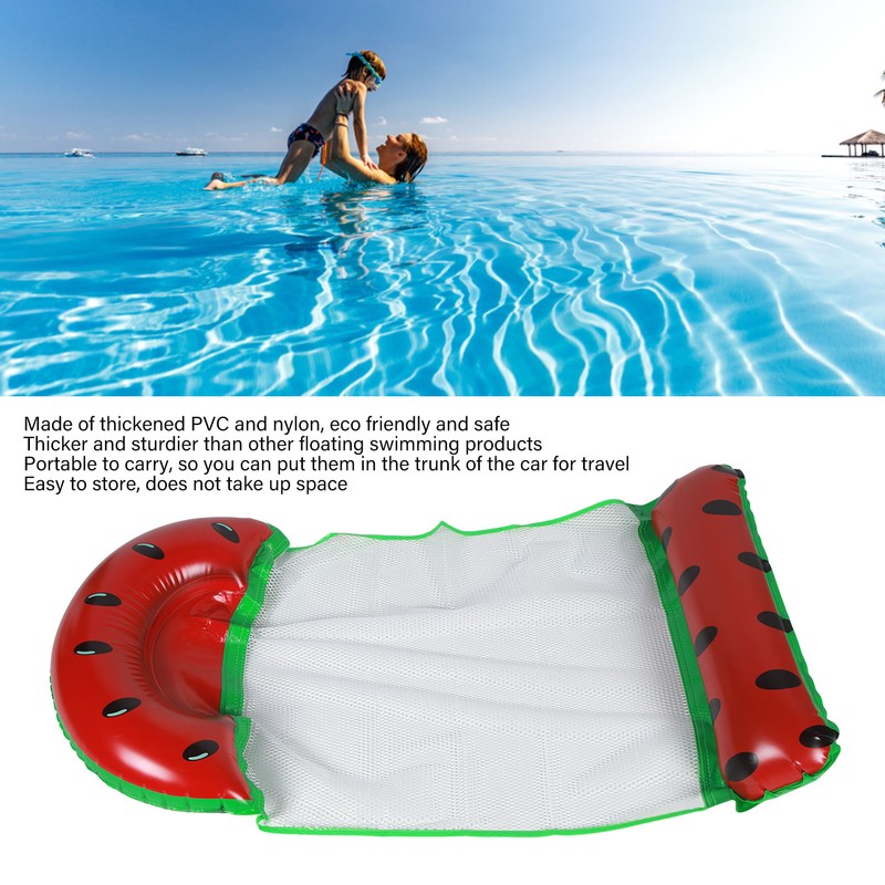 Folding Water Inflatable Floating Hammock Thickened Watermelon Foldable Pool Swimming