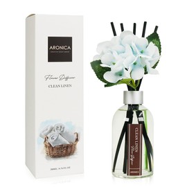 Aronica Clean Linen Reed Diffuser for Bathroom Decor, Room Fresheners for Home Long Lasting, Accesorio Para Hogar, House Registry Idea, Bathroom Smelling Good, Aesthetic Room Decor, Apartment House