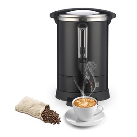 Commercial Coffee Maker 120 Cup, Double Layer Stainless Steel Coffee Urn 18L/4.8 Gal Electric Hot Beverage Dispenser Large Hot Water Dispenser Coffee Dispenser Hot Water Urn For Business Catering