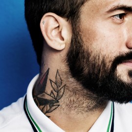 AllSaints Men's Sterling Silver Cross Stud Single Earring