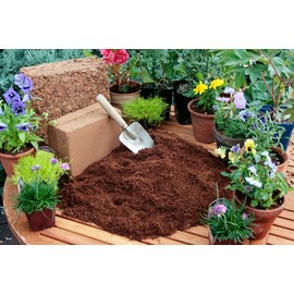 SuperMoss (01120) HeirBloom All Purpose Potting Soil with Fertilizer, Mini Bale (0.6 ft3)