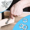 Hexagon Nuts M8 M10 M12 Galvanized Thin Nut Pitch Metric