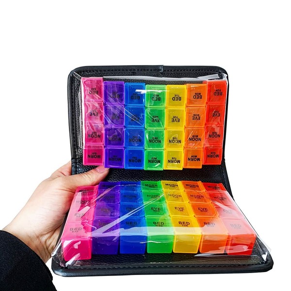Pill Box 14 Days 4 Compartments Pill Box 14 Days