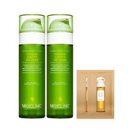 Max Clinic Oil Foam Cleansing Golden Cactus 2 large 110g packs + 2 samples / 맥스클리닉 오일 폼 클렌징 골든 선인장 대용량 110g 2개+샘플 2개