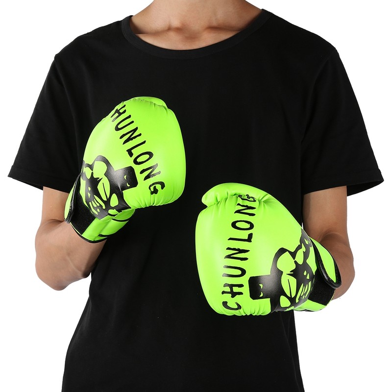 1 Pair Boxing Gloves Sanda Boxglove Kenpo Training Practicing Equipments