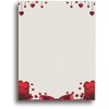 Love Hearts Romantic Stationery Paper - 80 Sheets