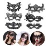 Set de Antifaces de Encaje y Diademas Orejas Gato 20