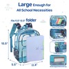 Bagseri 2pcs Clear Backpack for Girls - 15 Inch Backpack