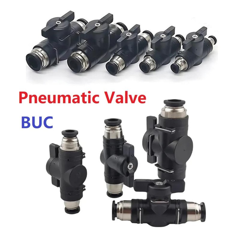 MiJunHD 8mm BUC Pneumatic Valve, 1 Piece Manual Switch Controller