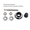 Woopeey 4 Pcs 1.25 inch Universal 304 Stainless Steel Vehicle