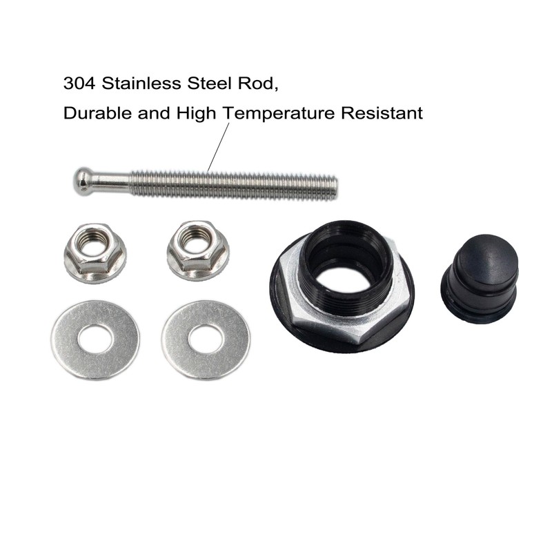 Woopeey 4 Pcs 1.25 inch Universal 304 Stainless Steel Vehicle