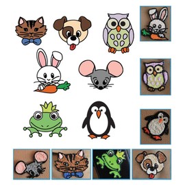 Yosoo 3D Printer Drawing Paper, 20pcs 40 Cartoon Patterns Printing Paper 3D Drawing Templates Painting Graffiti Template for 3D Pen Kids DIY Gift Present