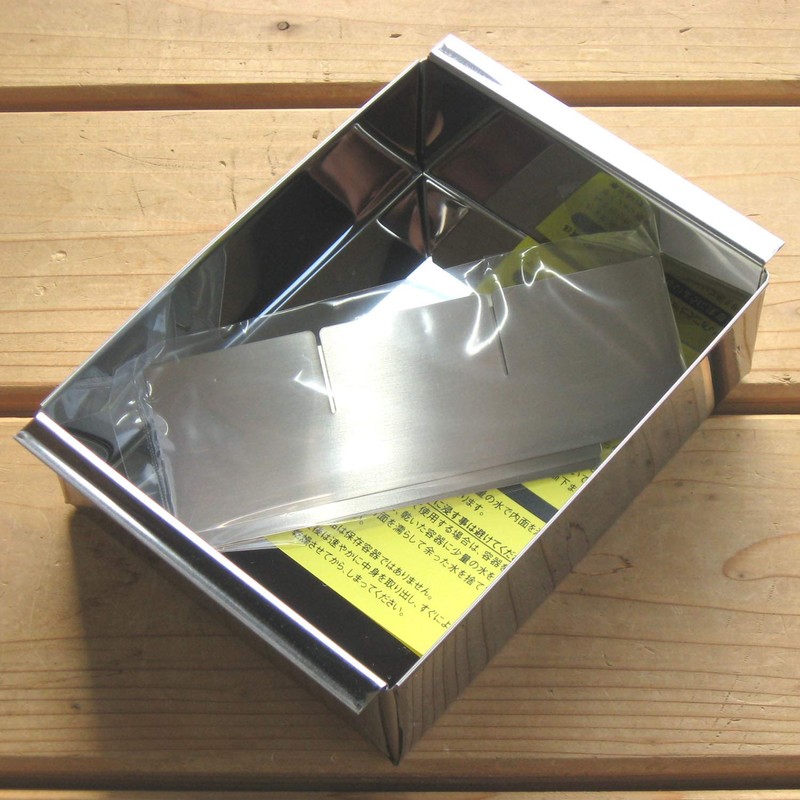ori Seisakusho C-001 Dessert Agar Sink Mold, 6 Pieces, Stainless