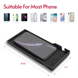 Crostice Phone Holder Compatible with Peloton Bike & Bike Plus Accessories, Original Design Cell Phone Tray, Holder for iPhone, Cellphone Mount, Fit for Most Mobile, Baby Monitor