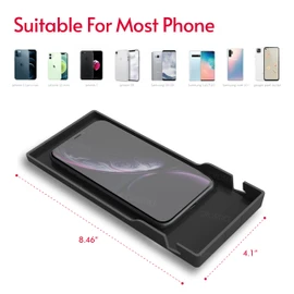 Crostice Phone Holder Compatible with Peloton Bike & Bike Plus Accessories, Original Design Cell Phone Tray, Holder for iPhone, Cellphone Mount, Fit for Most Mobile, Baby Monitor