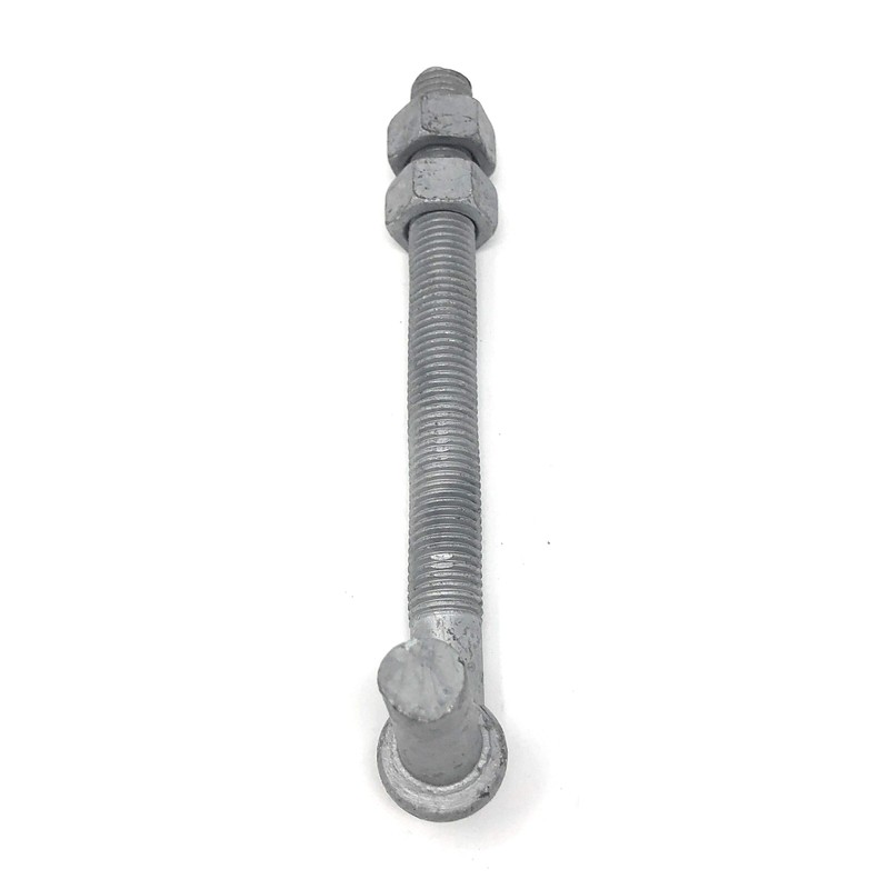 J-Bolt Galvanized With 2 Nuts Attached 2 Pc Pack 5/8"