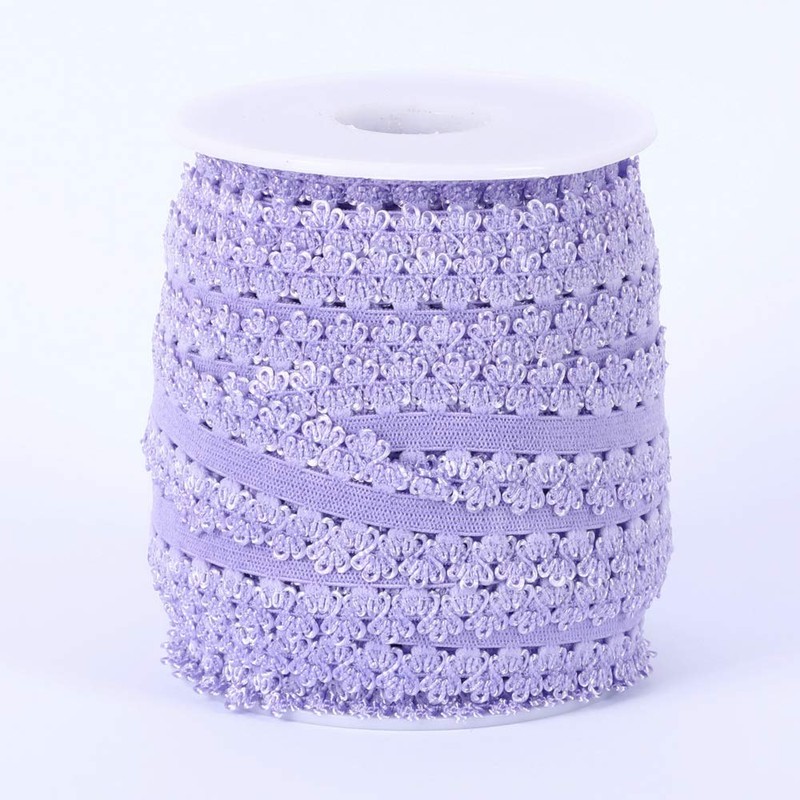 One Roll 16 Yards 3/4'' Picot Edge Stretch Lace, Frilly