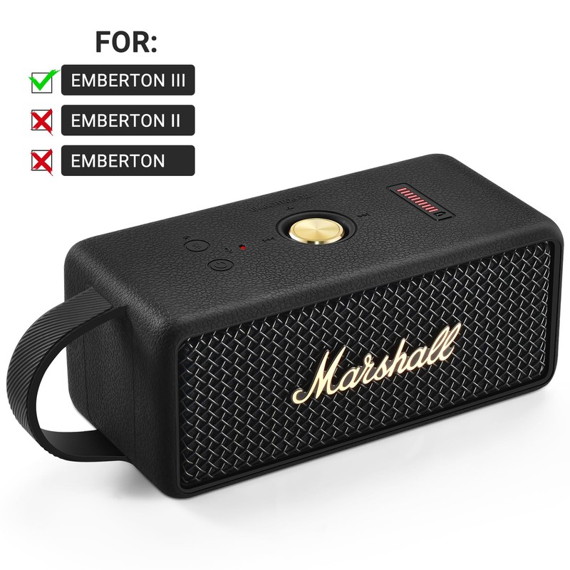 DGSYMLXGS Silicone Cover for Marshall EMBERTON/EMBERTON III Speaker, Anti-Bump Portable