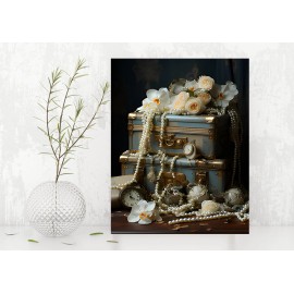 Twisted R Design 11x14 Antique Trunks Canvas Print Wall Art