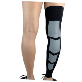 PACKOVE Outdoor Sports Calf Compression Sleeves Shin Guards for Men and Women Lightweight Breathable 2-Pack for Running Cycling Badminton Football